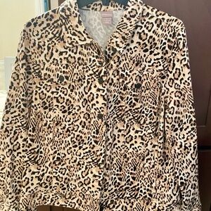 Leopard Jeans Jacket